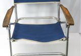 Academy Sports Folding Chairs Vtg Aluminum Folding Chair Us Navy Anchor Print Fold Up Blue Canvas