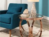 Accent Tables for Living Room Accent Tables Pearl Steel End Table Rose Gold