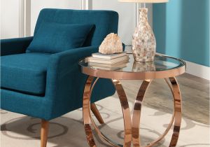Accent Tables for Living Room Accent Tables Pearl Steel End Table Rose Gold