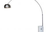 Achille Castiglioni Arco Floor Lamp Mid Century Arc Floor Lamp Adjustable Arm and White Square Marble
