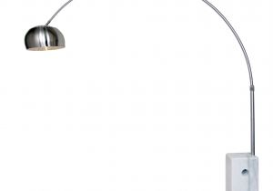 Achille Castiglioni Arco Floor Lamp Mid Century Arc Floor Lamp Adjustable Arm and White Square Marble