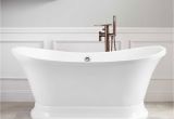 Acrylic Bathtubs Canada 60 In Freestanding Bathtub Acrylic Pure White Dk Pw