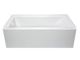 Acrylic Bathtubs Lowes Style Selections Sapphire White Acrylic Rectangular