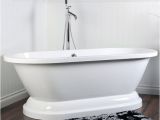 Acrylic Bathtubs On Sale Shop Contemporary Double Ended 67 Inch Acrylic Pedestal