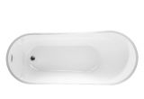 Acrylic Bathtubs On Sale Shop Vanity Art 59 Inch Freestanding Acrylic soaking