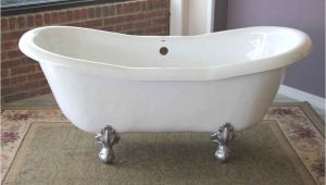 Acrylic Footed Bathtubs 68" Acrylic Double Ended Slipper Clawfoot Tub