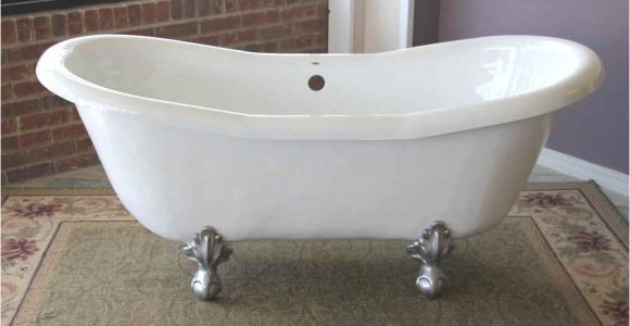 Acrylic Footed Bathtubs 68" Acrylic Double Ended Slipper Clawfoot Tub