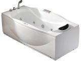 Acrylic Jetted Bathtub 6 Ft Left Drain Acrylic White Whirlpool Bathtub W Fixtures