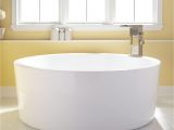 Acrylic Round Bathtubs 59" Dana Round Acrylic soaking Tub Bathroom