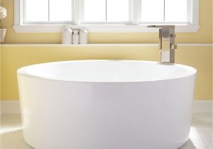 Acrylic Round Bathtubs 59" Dana Round Acrylic soaking Tub Bathroom