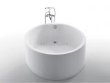 Acrylic Round Bathtubs Modern Bathroom Set White Free Standing Round Acrylic Bath