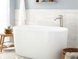 Acrylic soaker Bathtubs 55" Vada Acrylic soaking Tub Bathroom