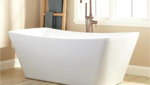Acrylic soaker Bathtubs Nina Acrylic Freestanding Tub Bathtubs Bathroom