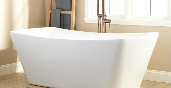 Acrylic soaker Bathtubs Nina Acrylic Freestanding Tub Bathtubs Bathroom