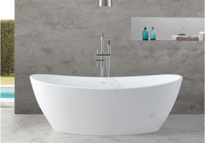 Acrylic Stone Bathtubs Custom Sanitary Ware White Oval Standard Adult