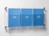 Acrylic Wall Mounted Brochure Rack A5 Leaflet Holders Wall or Table top Options Pinterest A5