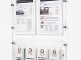 Acrylic Wall Mounted Brochure Rack Minimalis Perfect Acrylic Brochure Holders Staples Acrylic