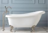 Acrylic Whirlpool Bathtubs 67" Anelle Acrylic Slipper Clawfoot Whirlpool Tub Bathroom