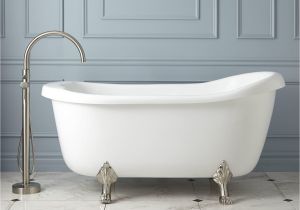Acrylic Whirlpool Bathtubs 72" Sheba Acrylic Double Slipper Tub Bathroom