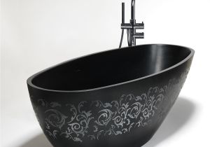 Ada Compliant Bathtub Beautiful Minimalistic Blu•stonea¢ Bathtub with Intricate Embossed
