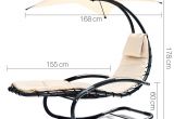Air Chair for Sale Australia Gardeon Outdoor Rocking Lounge Arm Chair Canopy Garden Hanging Chaise Bed Steel