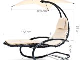 Air Chair for Sale Australia Gardeon Outdoor Rocking Lounge Arm Chair Canopy Garden Hanging Chaise Bed Steel