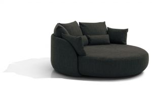 Alan White Chair and A Half totally Impractical sofa for Our Small Space at 81 Round is It