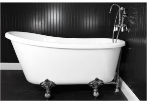 Alcove Bathtub 58 Inches Long Shop Spa Collection 58 Inch Swedish Slipper Clawfoot Tub