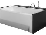 Alcove Bathtub 66 Neptune 66"x36" Zora Alcove Rectangular Bathtub with Skirt