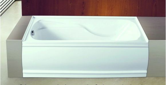 Alcove Bathtub Deep Shop Contemporary 60 Inches Acrylic Deep soak Alcove