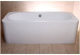 Alcove Bathtub Depth Modern White Rectangular Kiran Drop In Alcove Bathtub