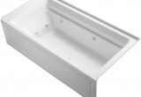 Alcove Bathtub Jetted Kohler Archer 72" X 36" Whirlpool Bathtub