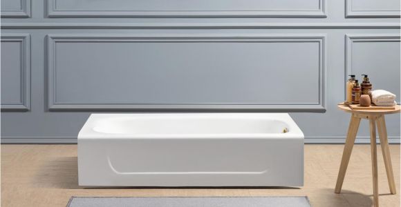 Alcove Bathtub Less Than 60 Inches 60″ Cast Iron R5480gld soaking Alcove Tub with Internal