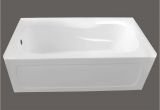 Alcove Bathtub Less Than 60 Inches Maax Avenue 60 Inch Alcove Bathtub with Right Hand Drain