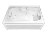 Alcove Bathtub Lowes Laurel Mountain Alcove Plus 59 75 In White Acrylic