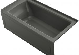 Alcove Bathtub Right Hand Drain Archer 60" X 30" Alcove Bubblemassage Air Bathtub with