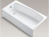 Alcove Bathtub Sale Kohler K 715 0 60" Left Hand Cast Iron Bathtub White