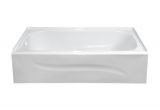 Alcove Bathtub Styles Style Selections 59 875 In White Acrylic Rectangular Left