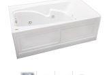 Alcove Bathtubs 60 X 36 Jacuzzi Cts6036wlr2hxw White 60" X 36" Cetra Three Wall