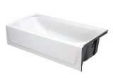 Alcove Bathtubs soaking Bootz Industries Bootzcast 60 In Right Drain Rectangular