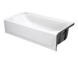 Alcove Bathtubs soaking Bootz Industries Bootzcast 60 In Right Drain Rectangular