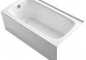 Alcove soaking Bathtub with Center Drain Kohler Bancroft Alcove 60" X 32" soaking Bathtub & Reviews