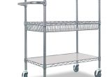 Alera Wire Shelving Garment Rack Costco Amazon Com Alera 3 Tier Wire Rolling Cart Black Anthracite