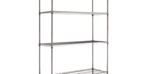 Alera Wire Shelving Garment Rack Costco Costco or Amazon Alera 4 Shelf Wire Shelving Rack 48 X 18 72