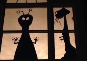 Alien Halloween Decorations Window Silhouette Aliens for Halloween Halloween Diy and Ideas