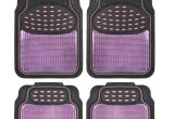 Amazon Weathertech Floor Liners Amazon Com Two tone Rubber Floor Mats Metallic Finish Pink On Black