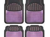Amazon Weathertech Floor Liners Amazon Com Two tone Rubber Floor Mats Metallic Finish Pink On Black