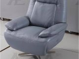 American atelier Living Modern Accent Chair Modern Blue Gray Full Italian Leather Accent Chair