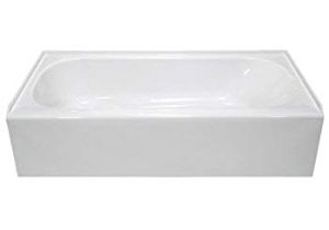 American Standard 54 Inch Bathtub Deluxe 54" X 27" soaking Bathtub Drain Location Left