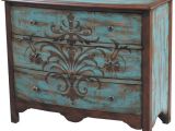 Anna Weathered Blue Accent Chair Shop Hand Painted Distressed Walnut and Blue Finish Accent